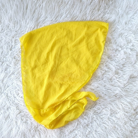 Yellow Sheer Side Tie Beach Skirt Coverup - Picture 1 of 2